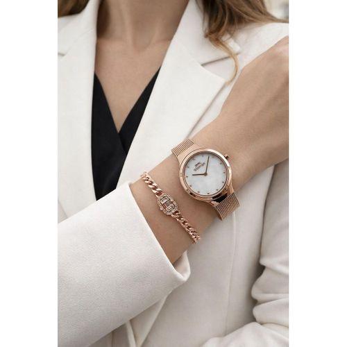 Slazenger Yeni Sezon Elite Model 50 Mt Suya Dayanıklı Bileklik Hediyeli Kadın Kol Saati VS.BLKT.0855