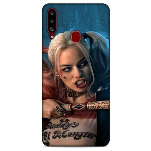 Samsung Galaxy A20s Uyumlu Kılıf Harley Quinn (13) Silikon Kap Mavi