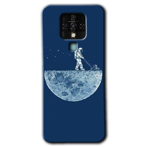 Tecno Camon 16 Kılıf HD Desen Baskılı Arka Kapak - Uzay İşçisi