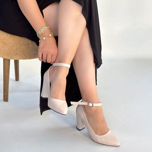 Rity Bej Cilt Topuklu Ayakkabı