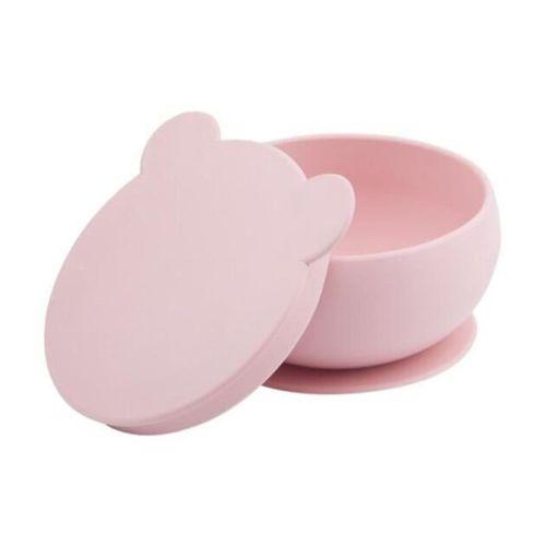 OiOi OiOi Silikon Kapaklı Kase Pinky Pink