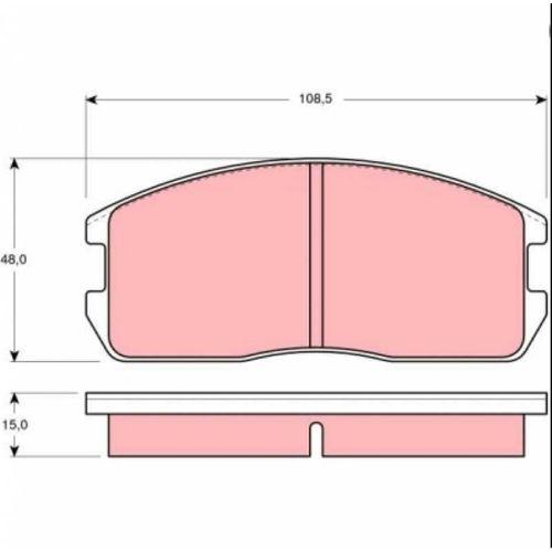 Mitsubishi Lancer 84-90 / Galant -90 Ön Fren Balata