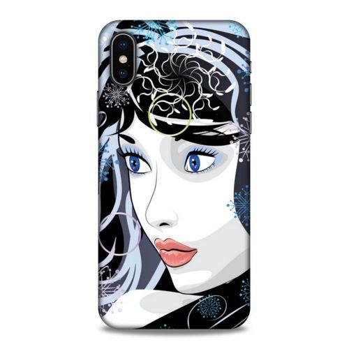 Lopard Apple iPhone XS Uyumlu Kılıf Sürreal Yüzler ♀ (22) Tam Koruma Kılıfı Desenli