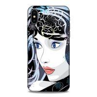 Lopard Apple iPhone XS Uyumlu Kılıf Sürreal Yüzler ♀ (22) Tam Koruma Kılıfı Desenli