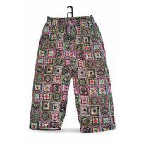 İthal Viskon Geniş Paça Şık Etnik Otantik Desenli Pantolon - Royaleks - Desen1