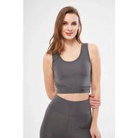 Kolsuz Dalgiç Baskılı Crop - Füme