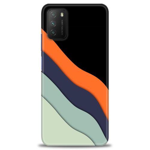 Xiaomi Poco M3 Kılıf HD Baskılı Kılıf - Siyah + Tam Ekran Koruyucu