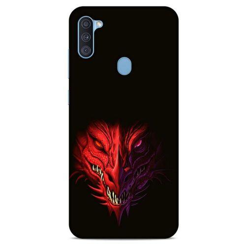 Samsung Galaxy A11 Kılıf Dragons (16) Kalın Kılıf Kırmızı King Ejderha
