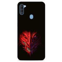 Samsung Galaxy A11 Kılıf Dragons (16) Kalın Kılıf Kırmızı King Ejderha