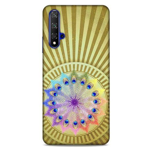 Huawei P Smart S Y8P Kılıf Desenli Özel Seri Tüyler (27) Tasarımlı Kılıf