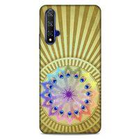Huawei P Smart S Y8P Kılıf Desenli Özel Seri Tüyler (27) Tasarımlı Kılıf