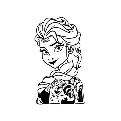 Punk Princess Stencil 5 3D Baskı (Bu ürün Sadece Plastik parçadır - Almadan Önce Soru Sorabilirsiniz)