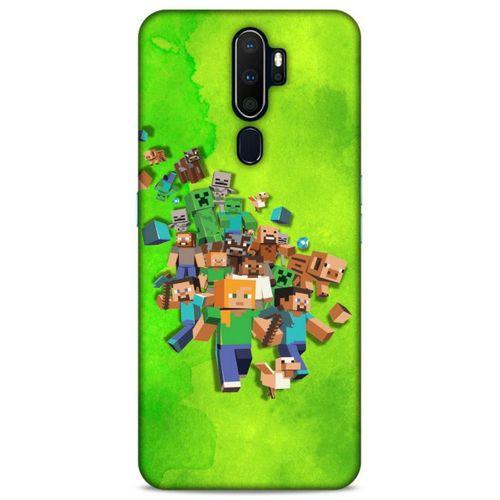 Lopard Oppo A5 2020 Uyumlu Kılıf PiXel (28) Arka Kapak Steve Karakter