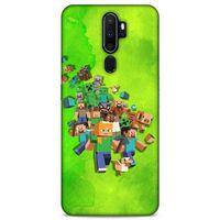 Lopard Oppo A5 2020 Uyumlu Kılıf PiXel (28) Arka Kapak Steve Karakter
