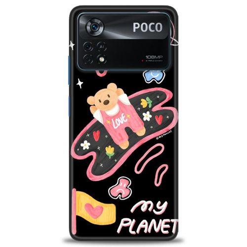 Xiaomi Poco X4 Pro 5G Kılıf HD Baskılı Kılıf - My Planet + Tam Ekran Koruyucu