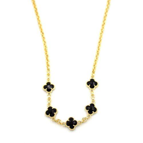 Vc Yonca Kolye - Siyah