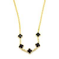 Vc Yonca Kolye - Siyah