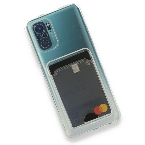 Xiaomi Poco M5s Kılıf Kart Şeffaf Silikon - Şeffaf