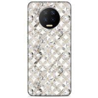 Lopard İnfinix Note 7 Uyumlu Kılıf Mermer Desenli (37) Silicone Cover