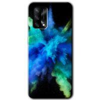 Oppo A54 Kılıf Baskılı Kapak - Karışım 1 +Tam Kaplayan Mat Seramik