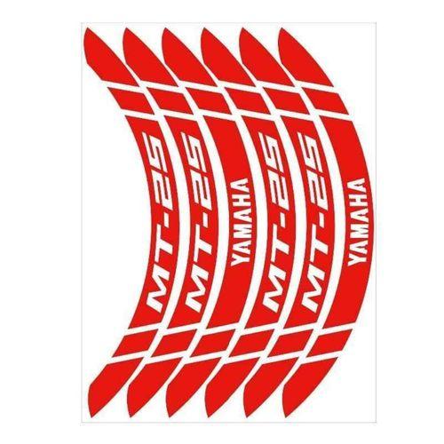 YAMAHA Yamaha Reflektör Kırmızı Geniş Mt-25 Uyumlu 1 Set Jant Şeridi