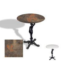 Dockers Çipa 1003 Döküm Ayak Yuvarlak Masa Çap 90cm - (Werzalit, Wermodin ve Allzalit Tabla) - Metalic Oxid 1