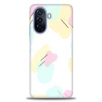 Tecno Spark 8C Kılıf HD Baskılı Kılıf - Renkler Çubuklar + Tam Ekran Koruyucu