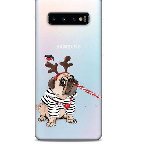 Zoologix (21) Samsung Galaxy S10 Plus Şeffaf Kılıf Silikon Desenli