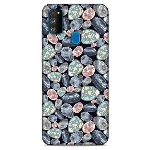 Samsung Galaxy M30s Kılıf Baskılı Özel Seri Taşlı (14) Lansman Kılıf