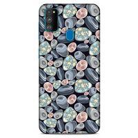 Samsung Galaxy M30s Kılıf Baskılı Özel Seri Taşlı (14) Lansman Kılıf
