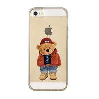 iPhone 5 Teddy Bear Premium Şeffaf Silikon Kılıf