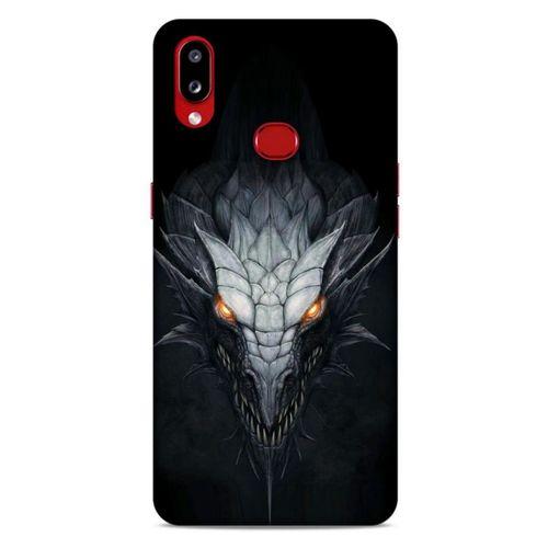Samsung Galaxy A10s Kılıf Dragons (13) Silikon Kap Gri Ejderha