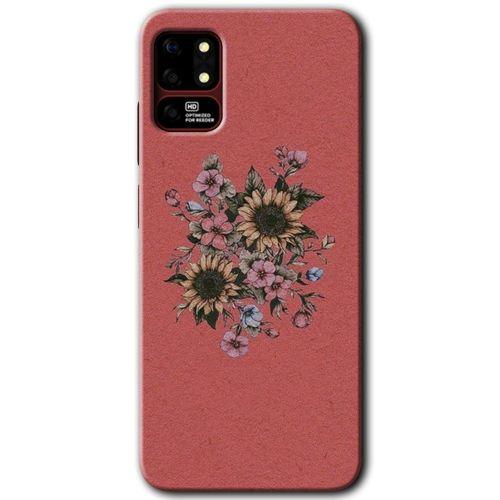 Reeder S19 Max Kılıf HD Desen Baskılı Arka Kapak - Retro Çiçek