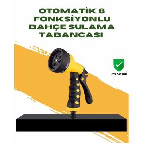 Bahçe Sulama Tabancası Hortum Ucu 8 Fonksiyonlu Ayarlanabilir