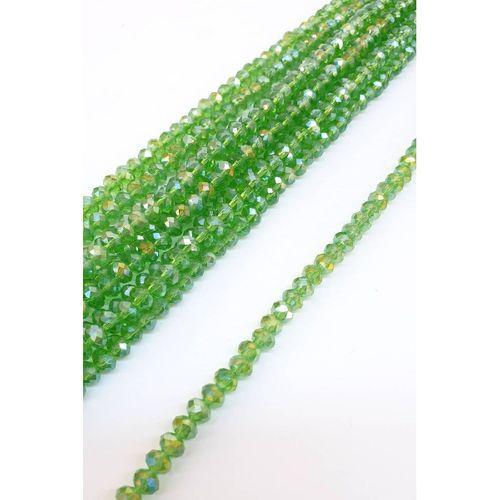 Janjanlı Yeşil Kristal Boncuk 6 Mm