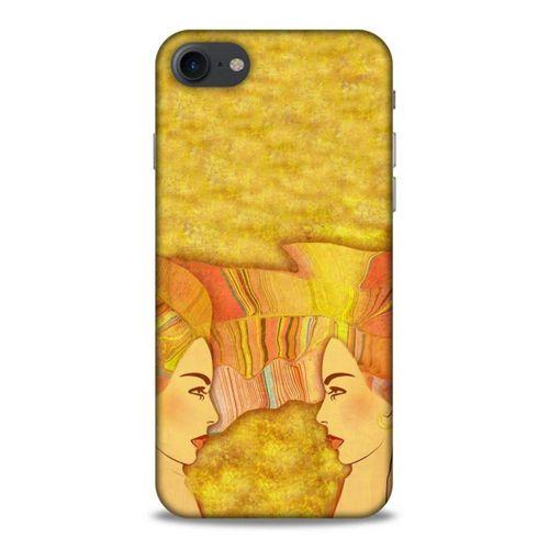 Lopard Apple Iphone 8 Uyumlu Kılıf Sürreal Yüzler ♀ (16) Kalın Kılıf Desenli