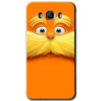 Samsung Galaxy J7 2016 Kılıf HD Desen Baskılı Arka Kapak + Temperli Cam - Garfield