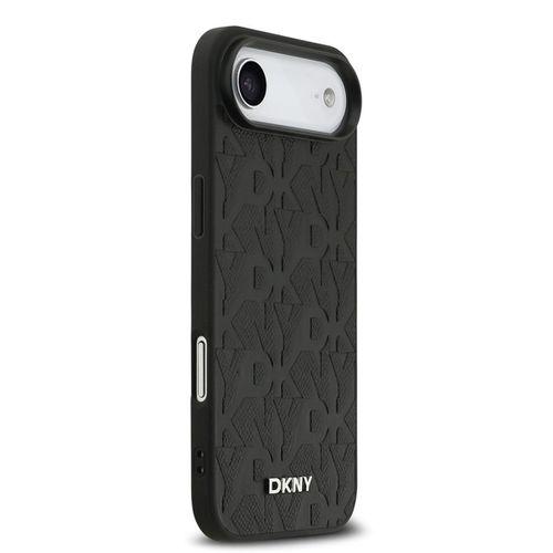 Apple iPhone 17 Air Kılıf DKNY Orjinal Lisanslı M-safe Şarj Özellikli 3D Yazılı Grid Pattern Kapak