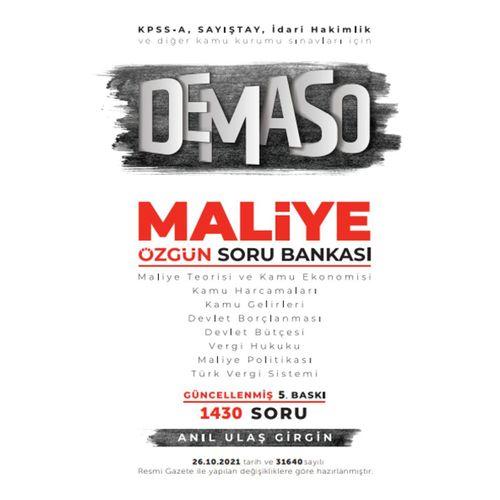 KPSS A Grubu DEMASO Maliye Özgün Anıl Ulaş Girgin  Soru Bankası 9. Baskı