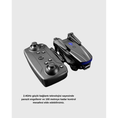 4k Kamera Özellikli Katlanabilir Drone Wi-fi Ve Yükseklik Sabitlemeli