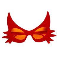 Kırmızı Renk Bıyık Tasarımlı Kedi Gözlüğü