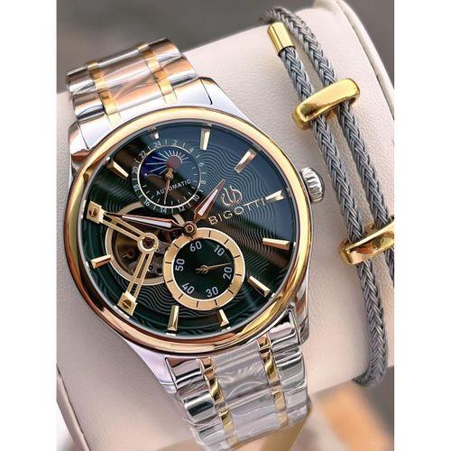 Bigotti Otomatik Ve Kurmalı Çelik Karatma Ve Renk Atma Yapmaz 5 Atm Erkek Kol Saati EBG.10683.4