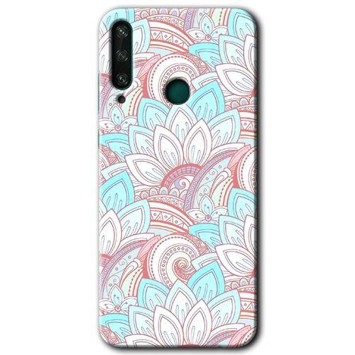 Huawei Y6P Kılıf Baskılı Kapak - Çin Mandala 1 +Tam Kaplayan Mat Seramik