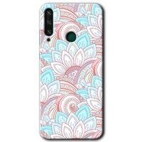Huawei Y6P Kılıf Baskılı Kapak - Çin Mandala 1 +Tam Kaplayan Mat Seramik