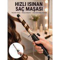 Profesyonel 25 Mm Saç Maşası Kalın Bukle Etkili Yeni Nesil