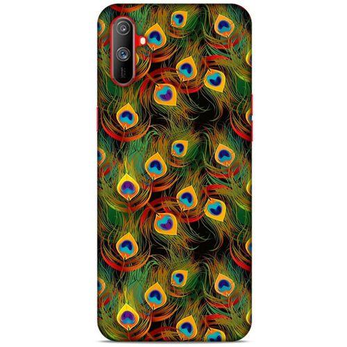 Oppo Realme C3 Kılıf Desenli Özel Seri Tüyler (12) Koruyucu Silikon
