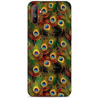 Oppo Realme C3 Kılıf Desenli Özel Seri Tüyler (12) Koruyucu Silikon