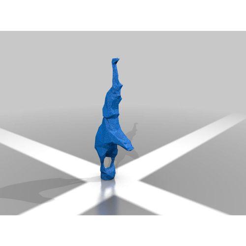 Fil Bugatti düşük poligon (Bu ürün Sadece Plastik parçadır - Almadan Önce Soru Sorabilirsiniz)