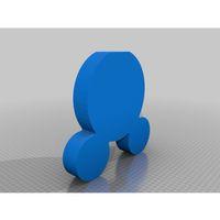 Kapı Süslü Mickey Rafı 3D Baskı (Bu ürün Sadece Plastik parçadır - Almadan Önce Soru Sorabilirsiniz)