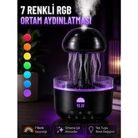 Dekoratif Denizanası Efektli Hava Nemlendirici Rgb Gece Lambalı Ultrasonik Buhar Cihazı